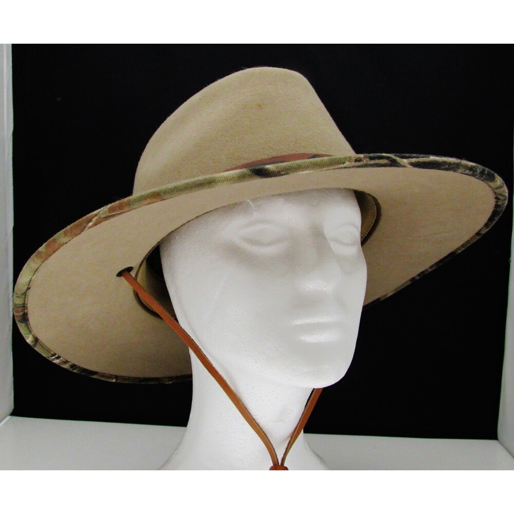 Vintage Resistol Wool Cowboy Hat Men’s Medium Duck Commander  Real Tree